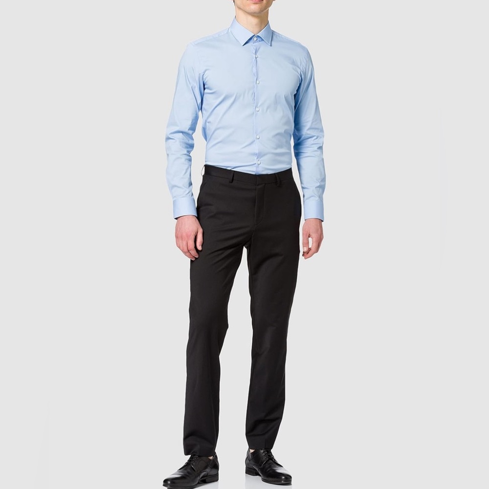 Hugo Boss-Simmons M204x Navy Performance Super Flex trousers Sz 36R